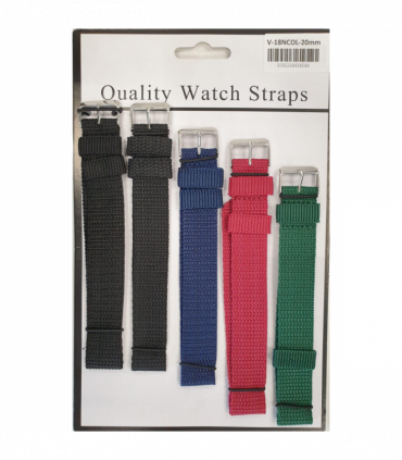 Nylon fabric watch strap 5pk V18N.22C
