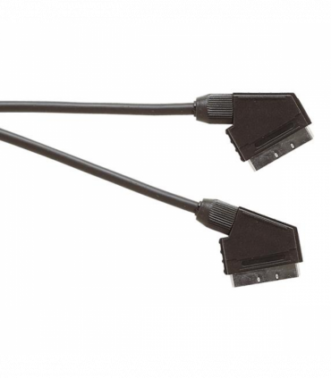 Electrovision Premium Scart Plug to Scart Plug TV and Video Lead Audio and Video Circuits Connected