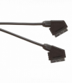 Electrovision Premium Scart Plug to Scart Plug TV and Video Lead Audio and Video Circuits Connected