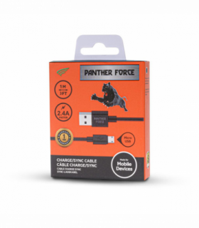 Panther Force 1 Metre Micro to USB Cable- White