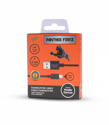 Panther Force 1 Metre Micro to USB Cable- White