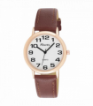 Ravel Mens Basic White Dial Brown Leather Strap Watch R0105.42.1A