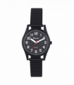Ravel Ladies Basic Bold Easy Read Expander Bracelet Watch Black/Black R0225