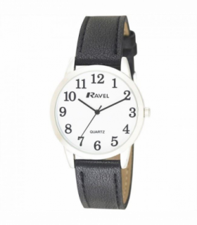 Ravel Mens Classic Leather Strap Watch R0132.01.1