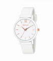 Henley Ladies Coloured Case Silicone Sports Watch White H06178.4