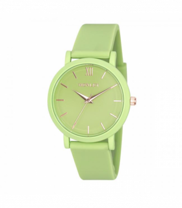 Henley Ladies Coloured Case Silicone Sports Watch Green H06178.21
