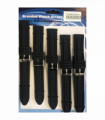 Heavy Duty rubber watch strap black (Pack of 5) CV1003-24