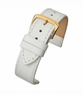 White Buffalo Grain Leather Watch Strap 24mm