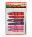Watch Straps Metallic Colours Red/Pink/Purple 12mm - 6pk