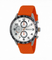 Henley Mens Large Polished Sports Silicone Watch Orange H02225.8