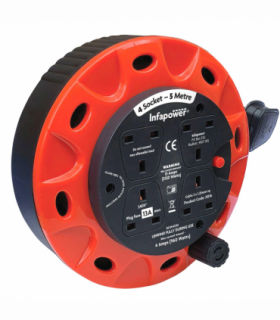 Infapower 4 Socket 13 Amp 5m Drum