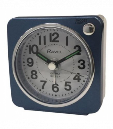 Ravel Mini Bedside Blue Alarm Clock RC018.6