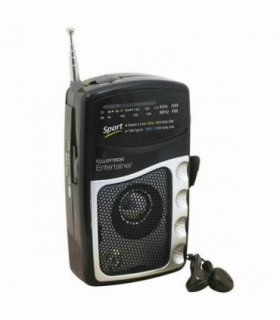 Lloytron 2 Band Personal Sports Radio with Earphones- N2201BK