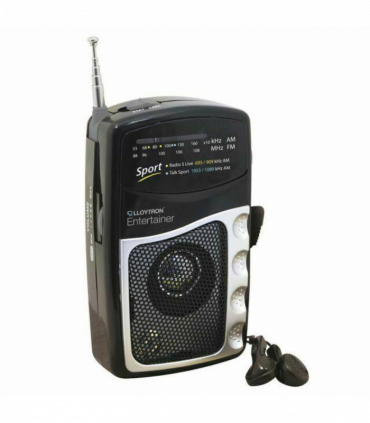 Lloytron 2 Band Personal Sports Radio with Earphones- N2201BK