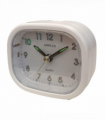 Amplus Travel White Dial Luminous Hands Alarm White Clock PT182W
