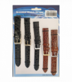 R001-12B 12MM 5PK LEATHER WATCH STRAPS