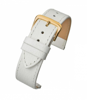 White Buffalo Grain Leather Watch Strap 22mm