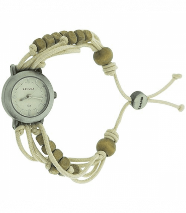 Kahuna Ladies White dial with Fabric Strap Friendship Watch AKLF-0005L  - CLEARANCE NEEDS RE-BATTERY