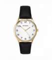 Sekonda Mens Basic White Dial With Black Leather Strap Watch 1854