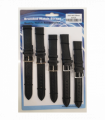 Black Leather Watch Straps Pk5 size 20mm 1015BK