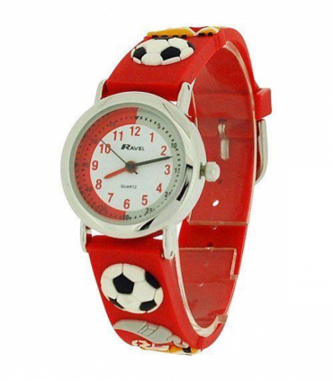 Ravel Children 3D Cartoon Time Teacher Watch Football Red R1513.32R