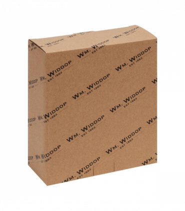 Wm.Widdop Wood & Glass Mantel Clock Roman Dial Silver Bezel W2771