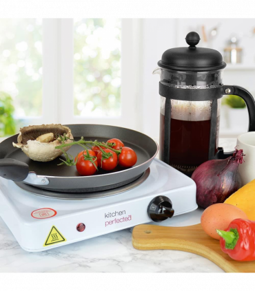 KitchenPerfected 1500W Stainless Steel Single Hotplate