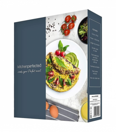 KitchenPerfected 1500W Stainless Steel Single Hotplate