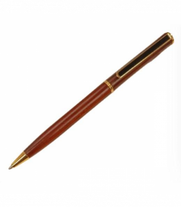 Imperial Wood Dark Brown Gold Trim Stylist Pen IMP316R