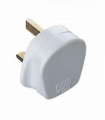 Eagle 13A Common Household 3 Pin13 AMP UK Fused Plug - White E301AC
