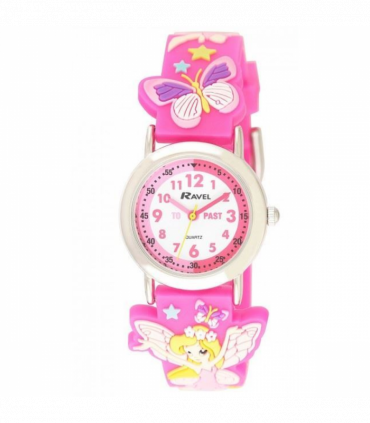 Ravel Children Girls 3D Cartoon Time Teacher Watch Fairy R1513.76