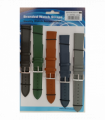 1555.05 22MM 2X Extra Long Mix Colour Leather Watch Straps Pack of 5