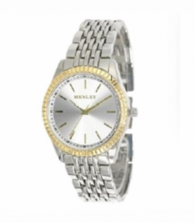 Henley Ladies Dress Bracelet Watch Silver/Green H07328.12
