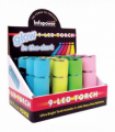 Infapower 9-LED Torch Glow in the dark (Pack of 12)