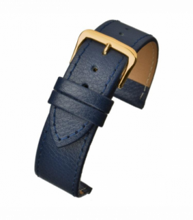 Blue Buffalo Grain Leather Watch Strap 22mm