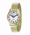 Ravel Ladies Classic Super Bold Easy Read Gilt Expander Bracelet Watch R0225.02.2