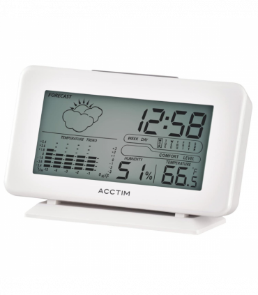 Acctim Vega Digital Weather station White Alarm Clock 16082