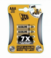 JCB LR03 ALKALINE AAA PK4 BATTERIES
