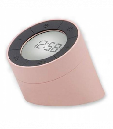 Acctim Jowie Dual Digital Alarm Clock/Nightlight Superbrite with Light Touch Sensor Pink
