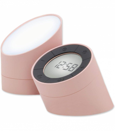 Acctim Jowie Dual Digital Alarm Clock/Nightlight Superbrite with Light Touch Sensor Pink
