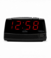 Acctim Wade 1.2" Red LED Smart USB Connector Digital Black Alarm Clock 16553