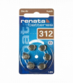 312 ZA RENATA HEARING AID BATTERY PK6