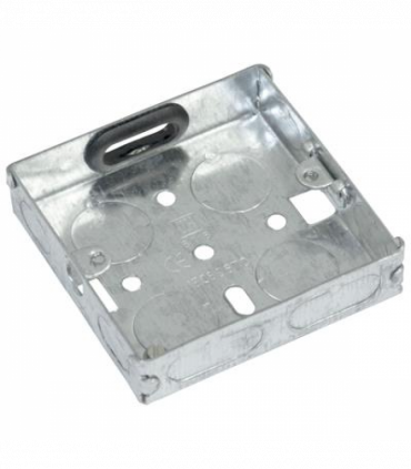Eagle Single Gang 16mm Zinc Plated Metal Back Box