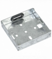 Eagle Single Gang 16mm Zinc Plated Metal Back Box