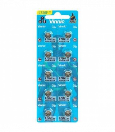 Vinnic L726 AG2 Watch Battery Card of 10
