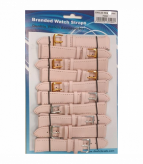 Leather Pink Watch Straps Pk10 size 20mm 1005.03