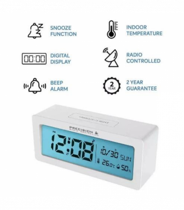 Precision Radio Controlled Digital Alarm Clock AP061