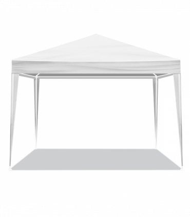 3 x 3m Four Sides Portable Home Use Waterproof Tent with Spiral Tubes White