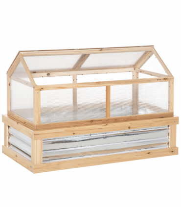 Raised Garden Flower Bed Kit with Greenhouse
