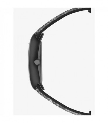 Seksy Rocks® Ladies Watch Grey Case & Leather Strap with Grey Dial 2654